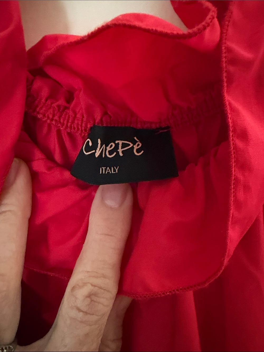 Chepe Red Ruffled Maxi Dress - Picture 2 of 4